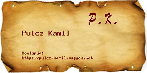 Pulcz Kamil névjegykártya